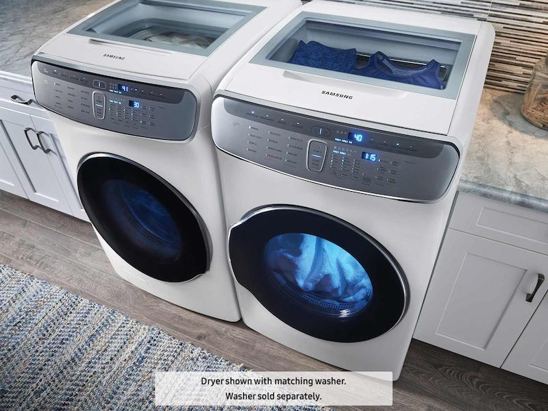 7.5 cu. ft. Smart Electric Dryer with FlexDry™ in White