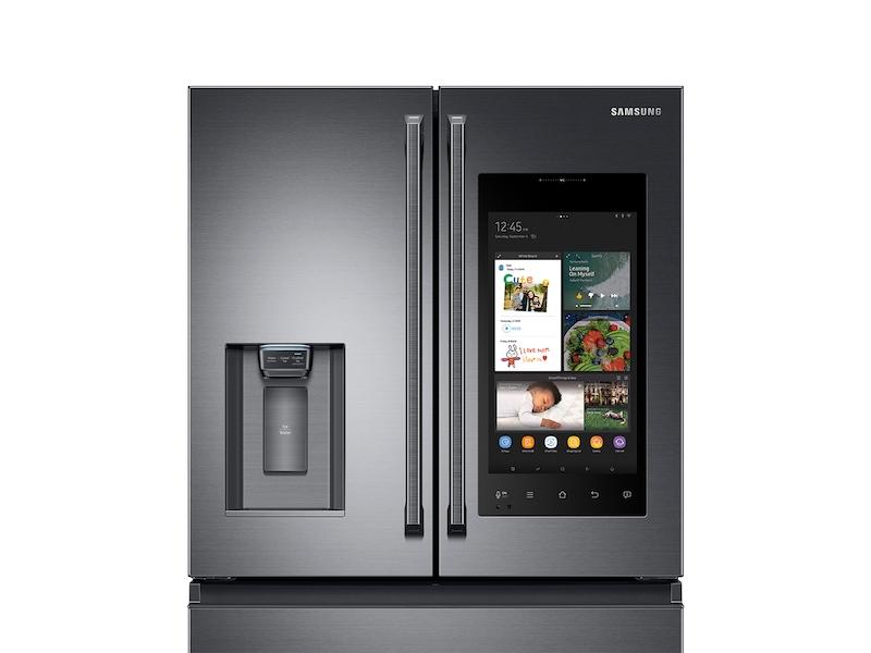 22 cu. ft. Family Hub™ Counter Depth 4-Door French Door Refrigerator in Black Stainless Steel