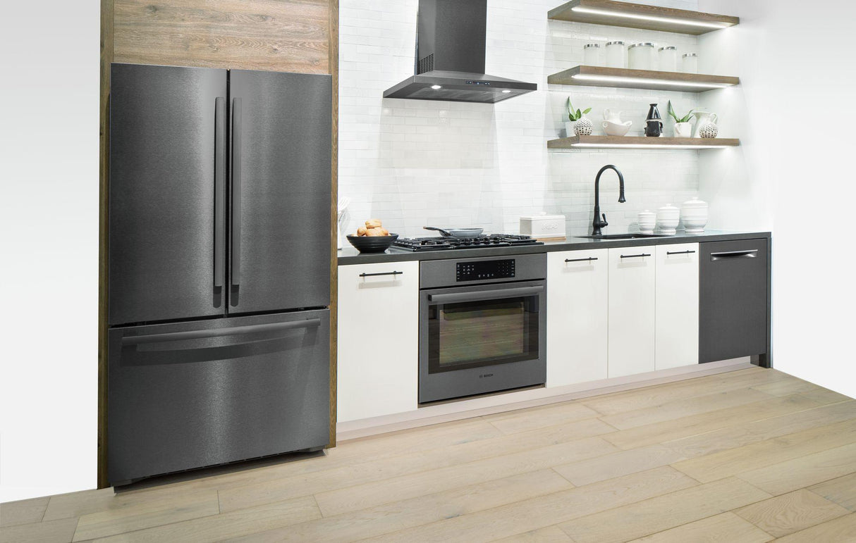800 Series Single Wall Oven 30'' Black stainless steel HBL8442UC