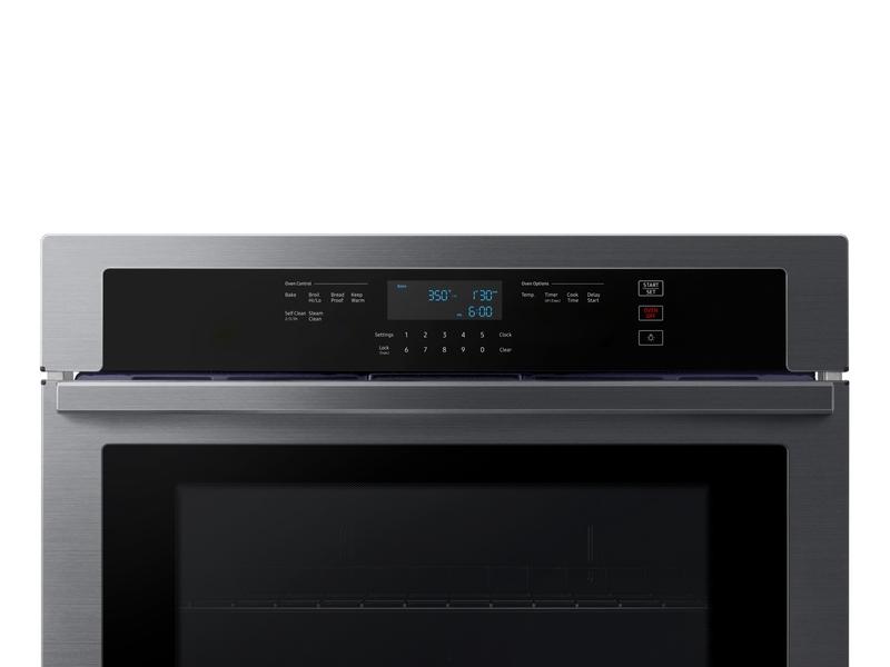 30" Single Wall Oven in Black Stainless Steel
