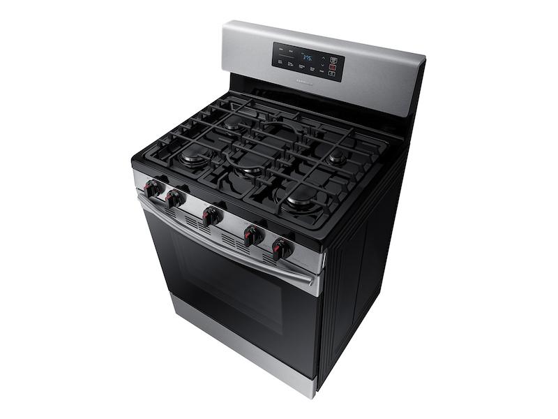 5.8 cu. ft. Freestanding Gas Range in Black Stainless Steel