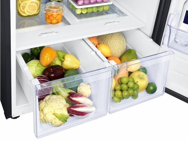 18 cu. ft. Top Freezer Refrigerator with FlexZone™ in Black Stainless Steel
