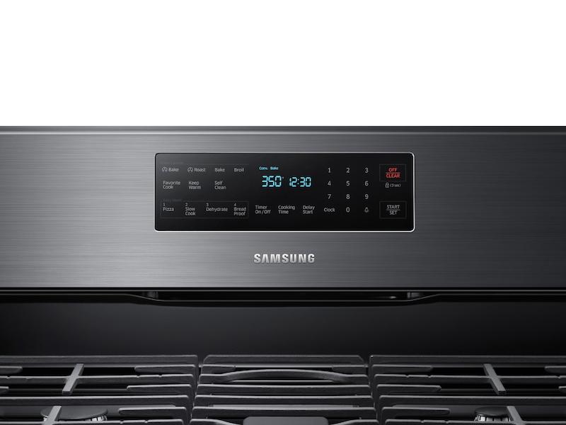 5.8 cu. ft. Freestanding Gas Range with Convection in Black Stainless Steel