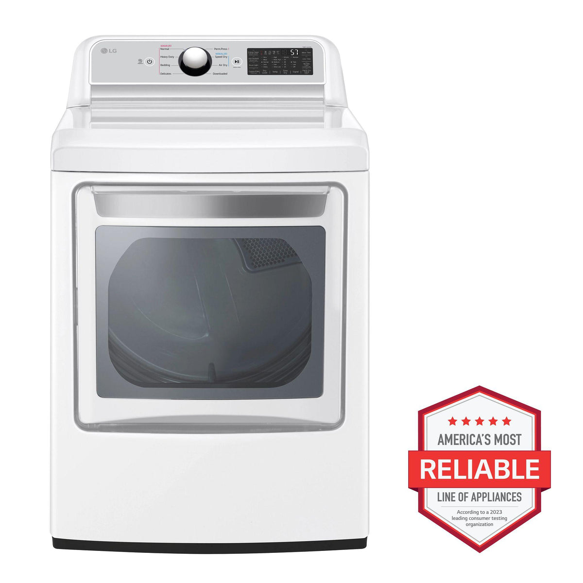 7.3 cu. ft. Ultra Large Capacity Smart wi-fi Enabled Rear Control Gas Dryer with EasyLoad™ Door