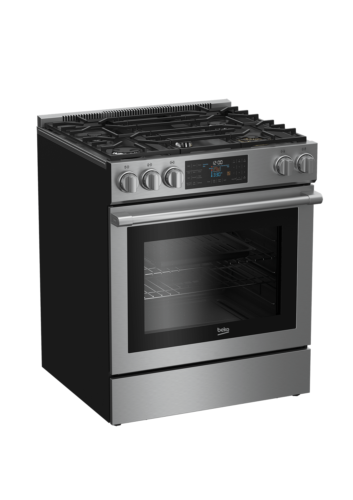 30" Stainless Steel Slide-In Gas Range