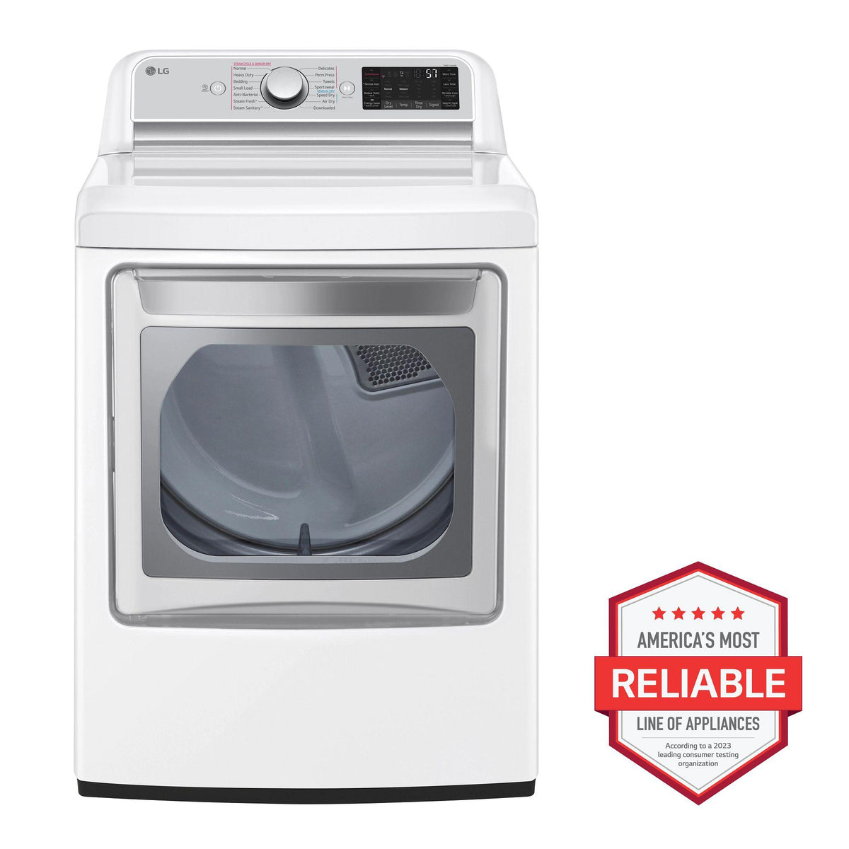 7.3 cu. ft. Ultra Large Capacity Smart wi-fi Enabled Rear Control Gas Dryer with TurboSteam™