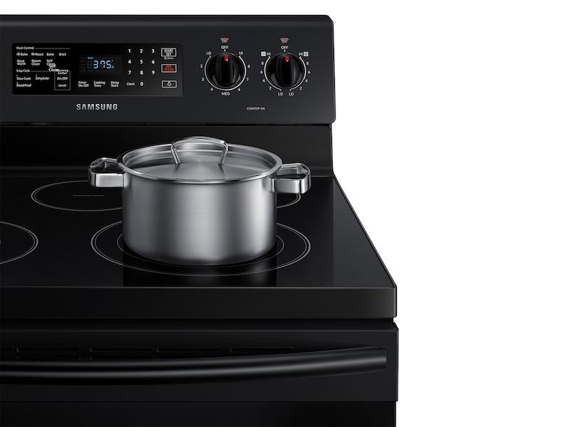 5.9 cu. ft. Freestanding Electric Range with Convection in Black
