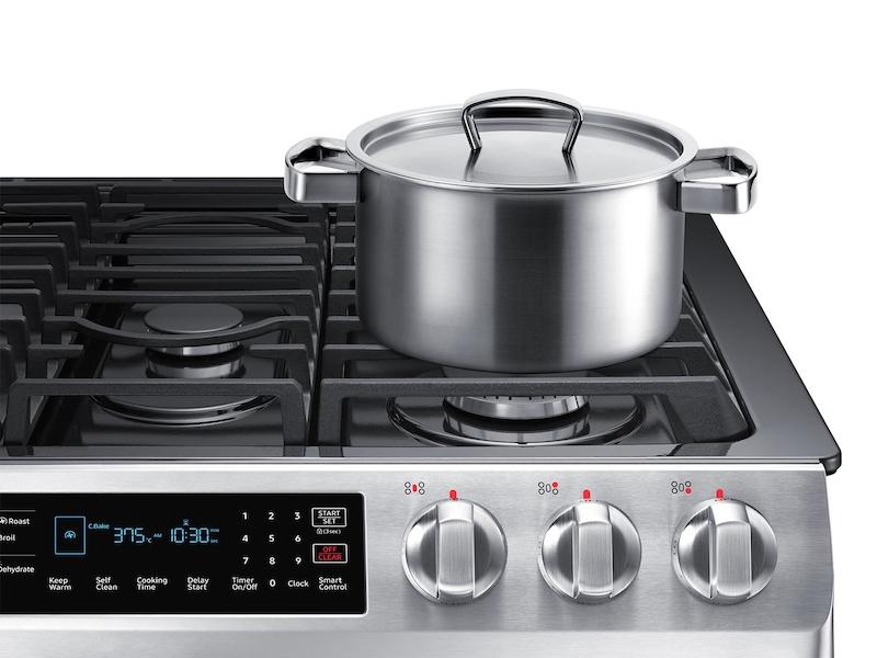 5.8 cu. ft. Slide-in Gas Range with Convection in Stainless Steel