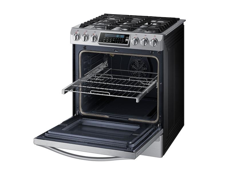 5.8 cu. ft. Chef Collection Slide-in Gas Range with True Convection in Stainless Steel