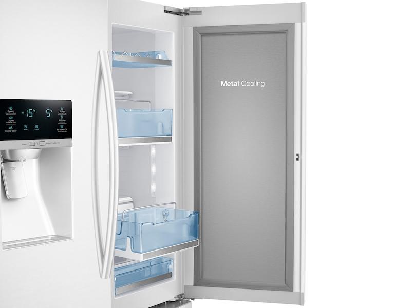28 cu. ft. Food Showcase 3-Door French Door Refrigerator in White
