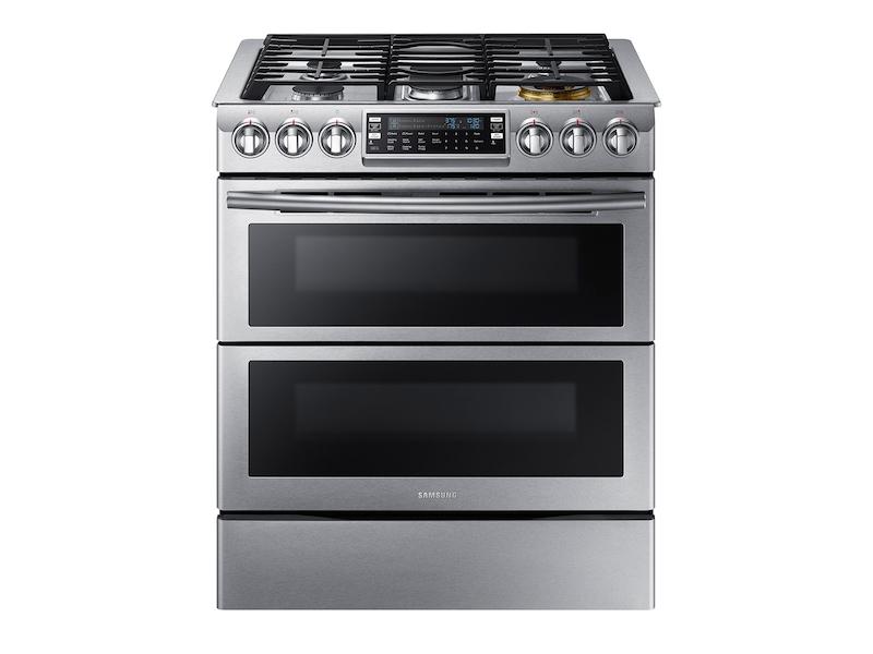 5.8 cu. ft. Slide-In Gas Range with Flex Duo™ & Dual Door in Stainless Steel
