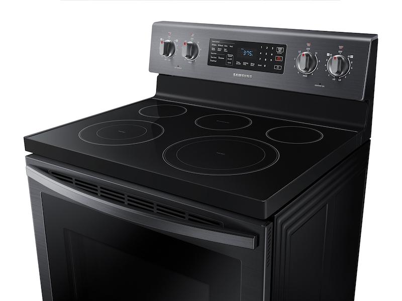 5.9 cu. ft. Freestanding Electric Range with Air Fry and Convection in Black Stainless Steel