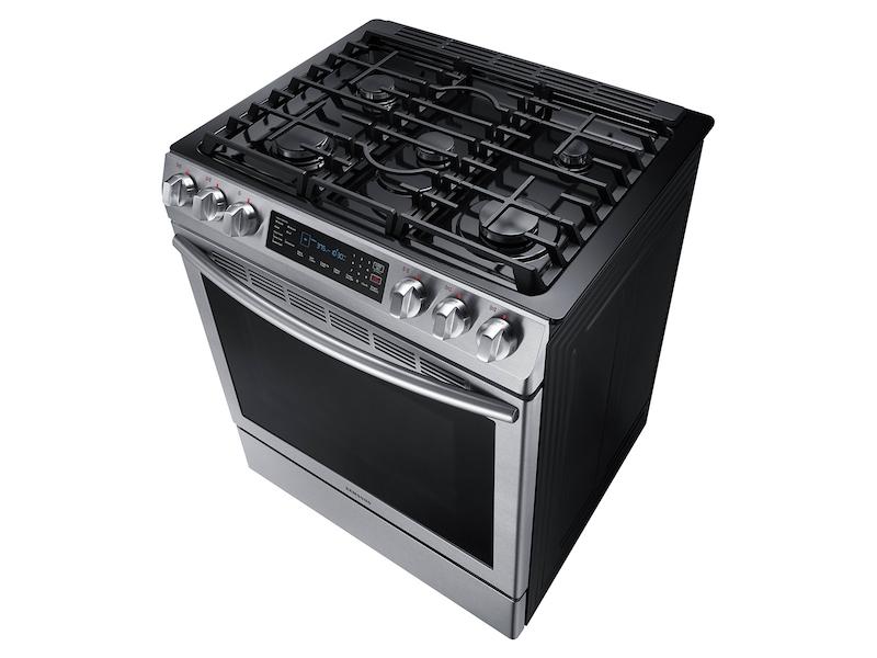 5.8 cu. ft. Slide-in Gas Range with Convection in Stainless Steel
