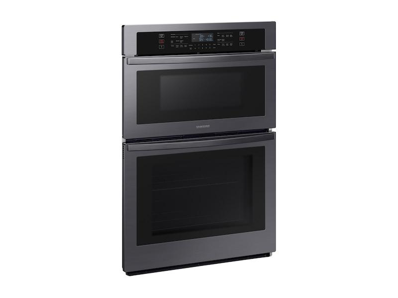 30" Microwave Combination Wall Oven in Black Stainless Steel