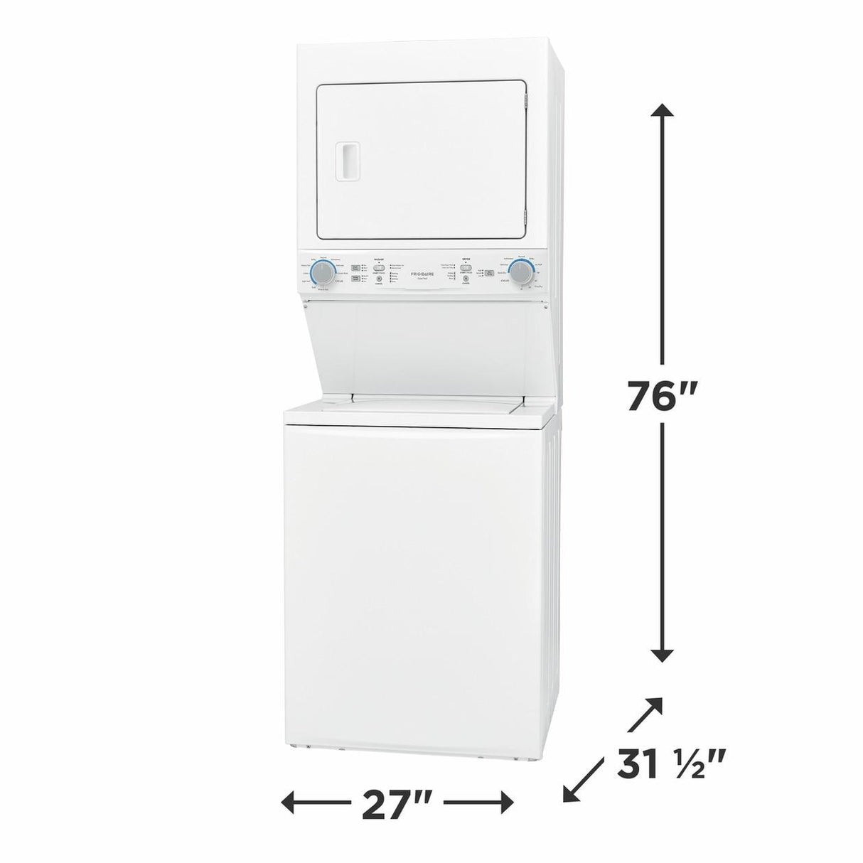 Electric Washer/Dryer Laundry Center - 3.9 Cu. Ft Washer and 5.5 Cu. Ft. Dryer