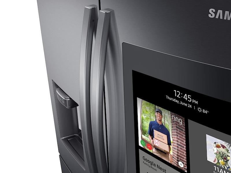 28 cu. ft. 4-Door French Door Refrigerator with 21.5" Touch Screen Family Hub™ in Black Stainless Steel