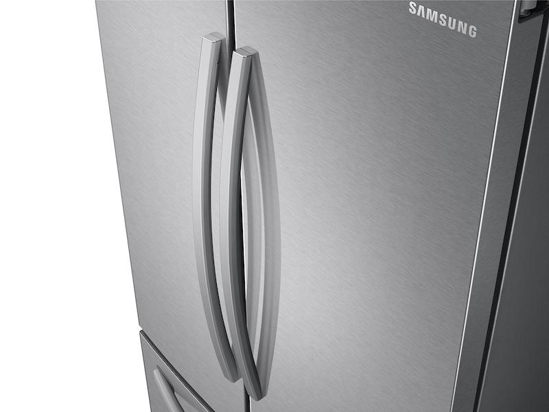 28 cu. ft. Large Capacity 3-Door French Door Refrigerator with Internal Water Dispenser in Stainless Steel