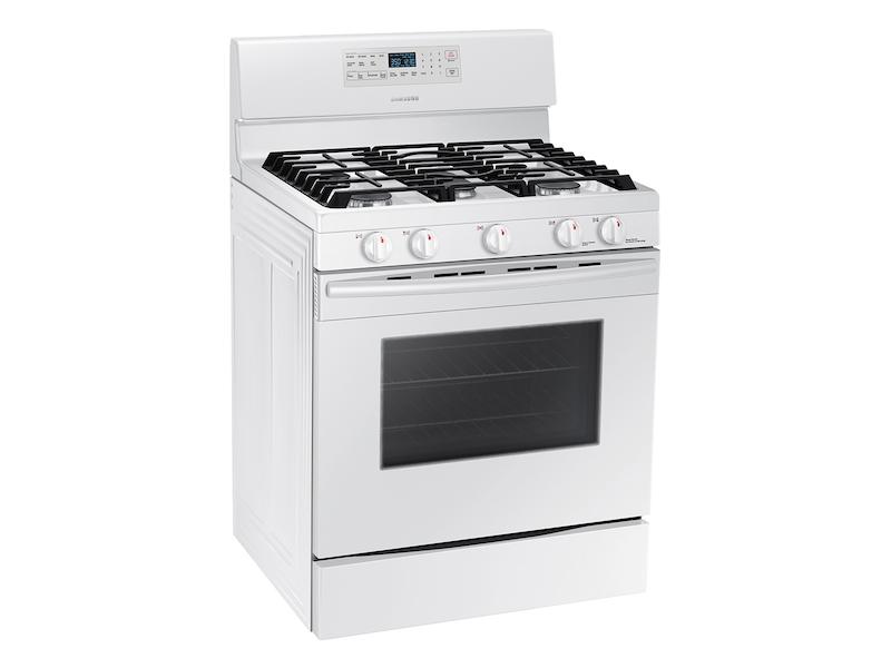 5.8 cu. ft. Freestanding Gas Range with Convection in White
