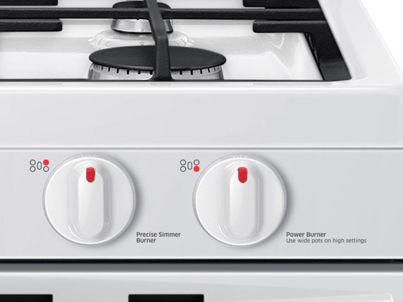 5.8 cu. ft. Freestanding Gas Range in White