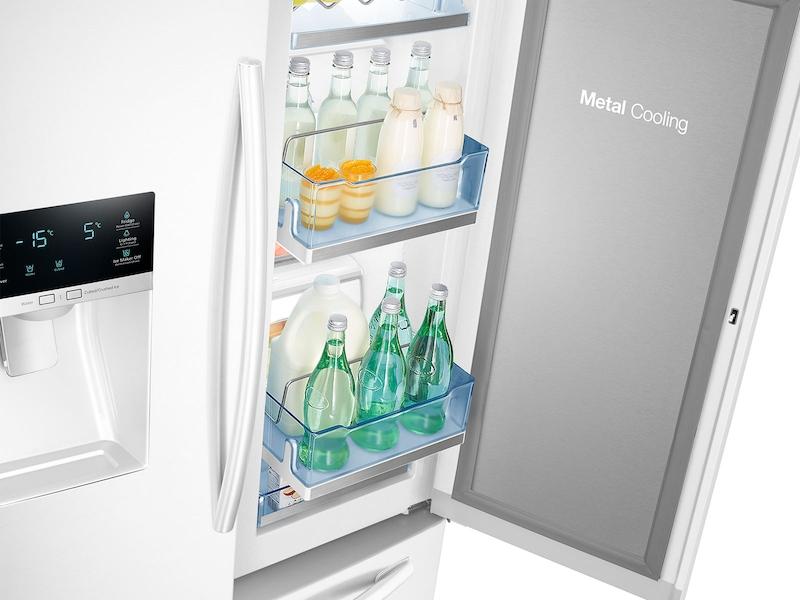 28 cu. ft. Food Showcase 3-Door French Door Refrigerator in White