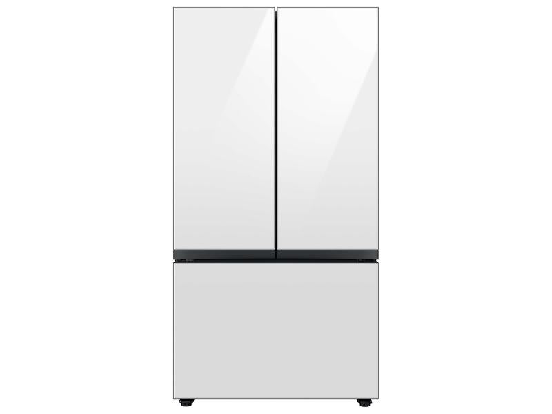 Bespoke 3-Door French Door Refrigerator (24 cu. ft.) with AutoFill Water Pitcher in White Glass