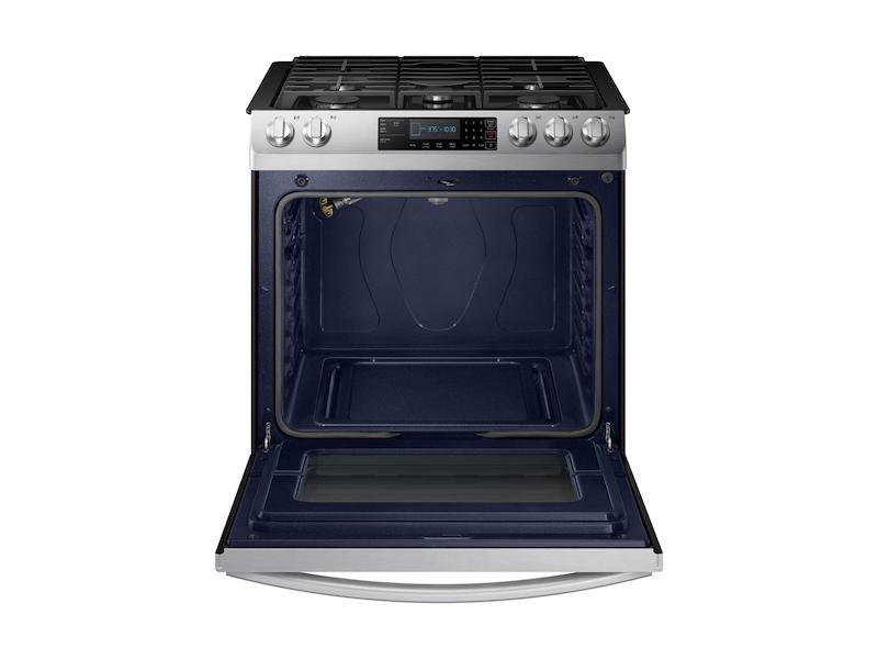 5.8 cu. ft. 5 Burner Slide-in Gas Range in Stainless Steel