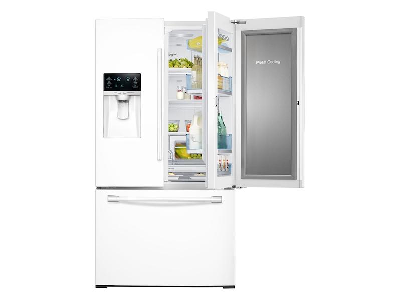28 cu. ft. Food Showcase 3-Door French Door Refrigerator in White