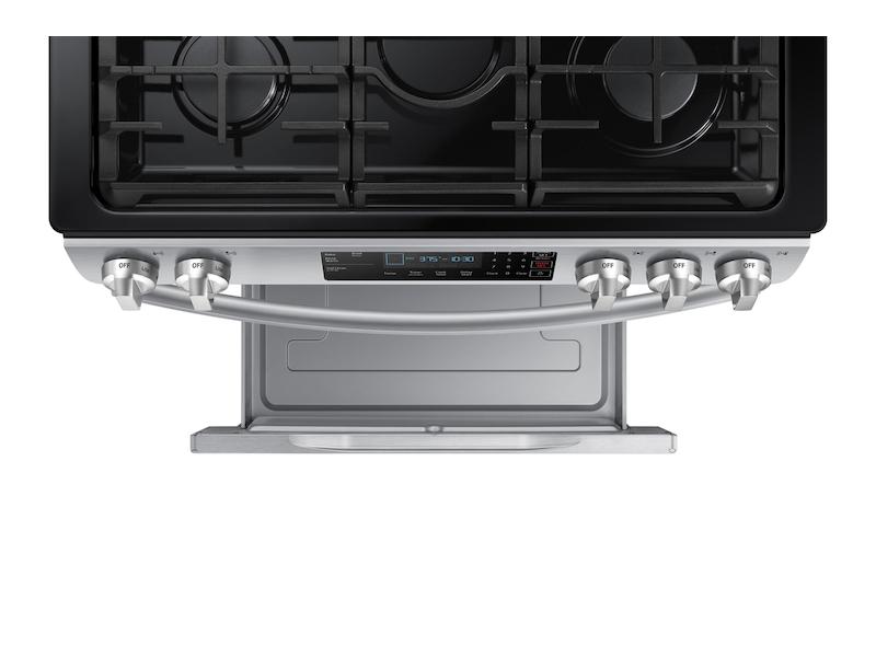 5.8 cu. ft. 5 Burner Slide-in Gas Range in Stainless Steel