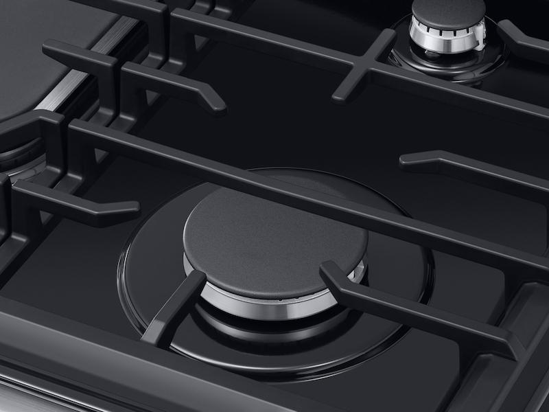 5.8 cu. ft. Freestanding Gas Range with True Convection in Black Stainless Steel
