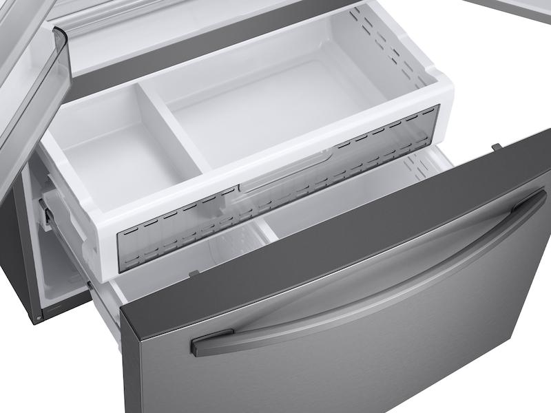 28 cu. ft. 3-Door French Door Refrigerator with AutoFill Water Pitcher in Stainless Steel