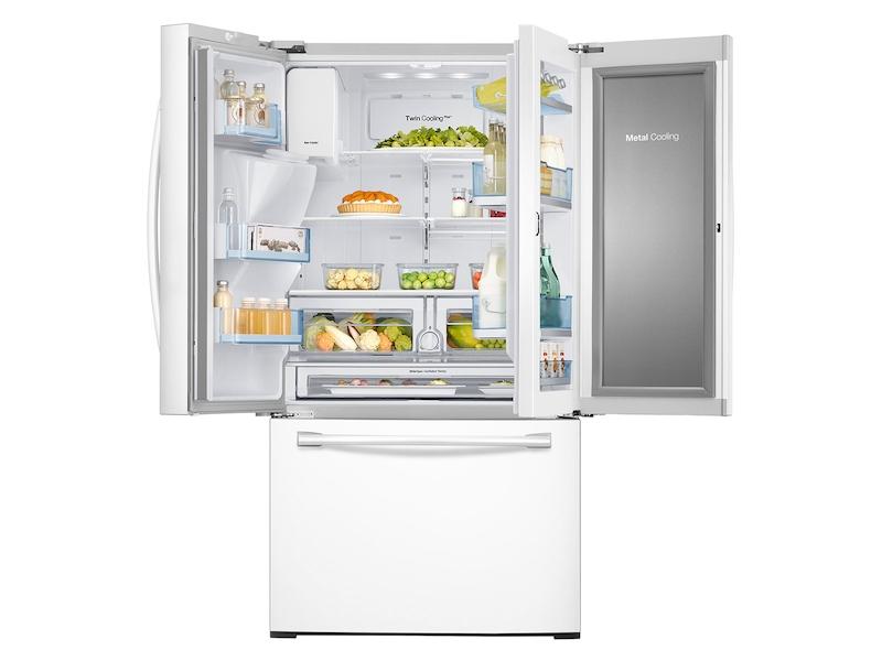 28 cu. ft. Food Showcase 3-Door French Door Refrigerator in White