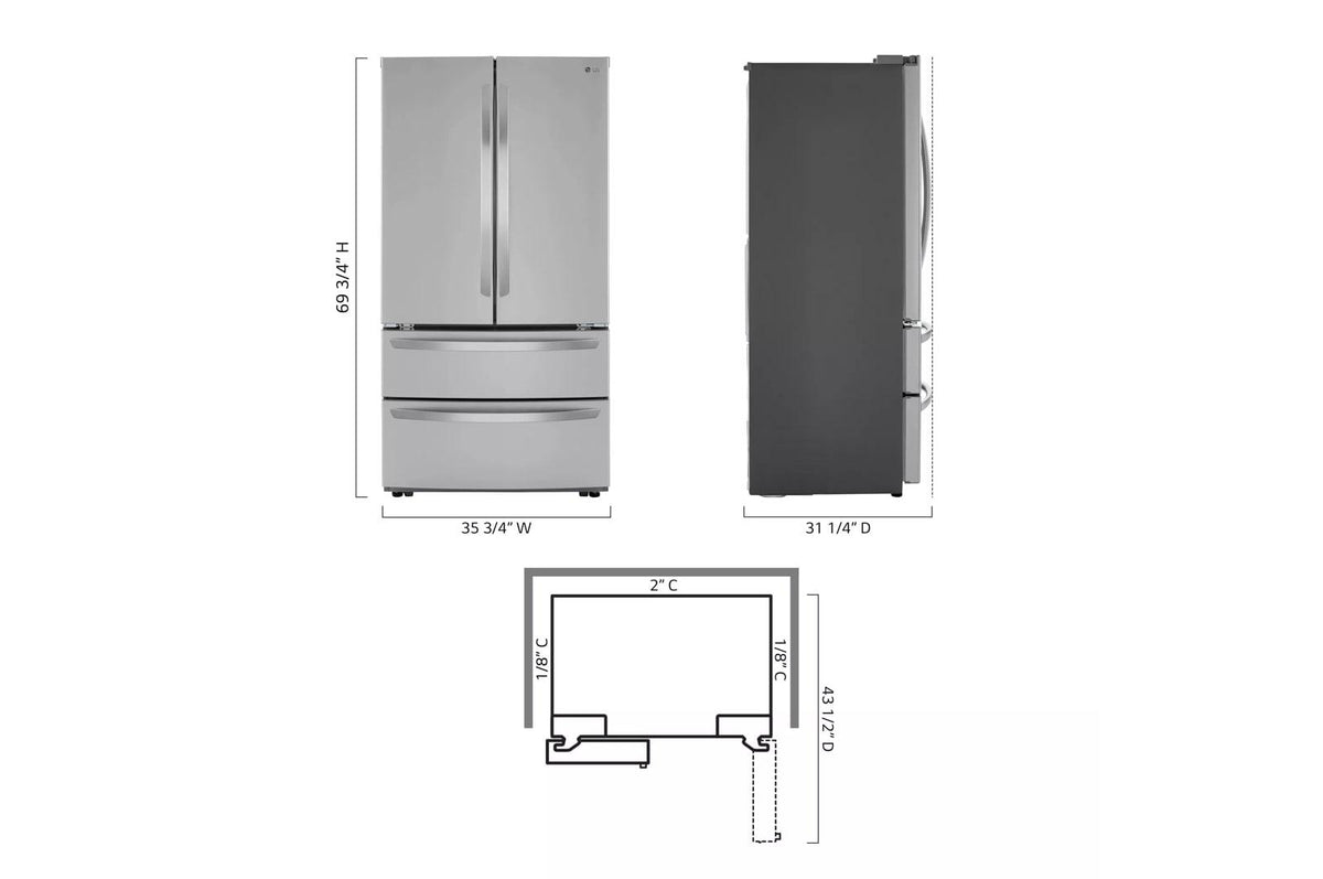 23 cu. ft. French Door Counter-Depth Refrigerator