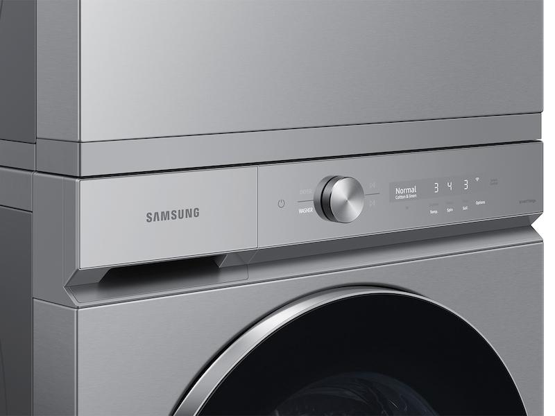 Bespoke 5.3 cu. ft. Ultra Capacity Front Load Washer with AI OptiWash™ and Auto Dispense in Silver Steel