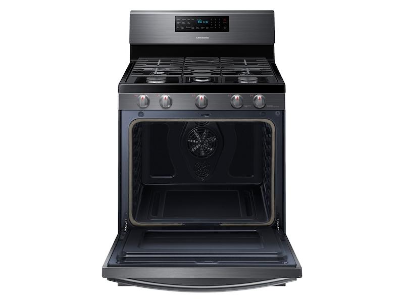 5.8 cu. ft. Freestanding Gas Range with Convection in Black Stainless Steel