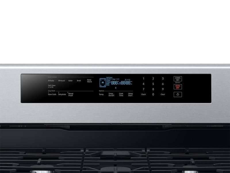 5.8 cu. ft. Freestanding Gas Range with True Convection in Stainless Steel