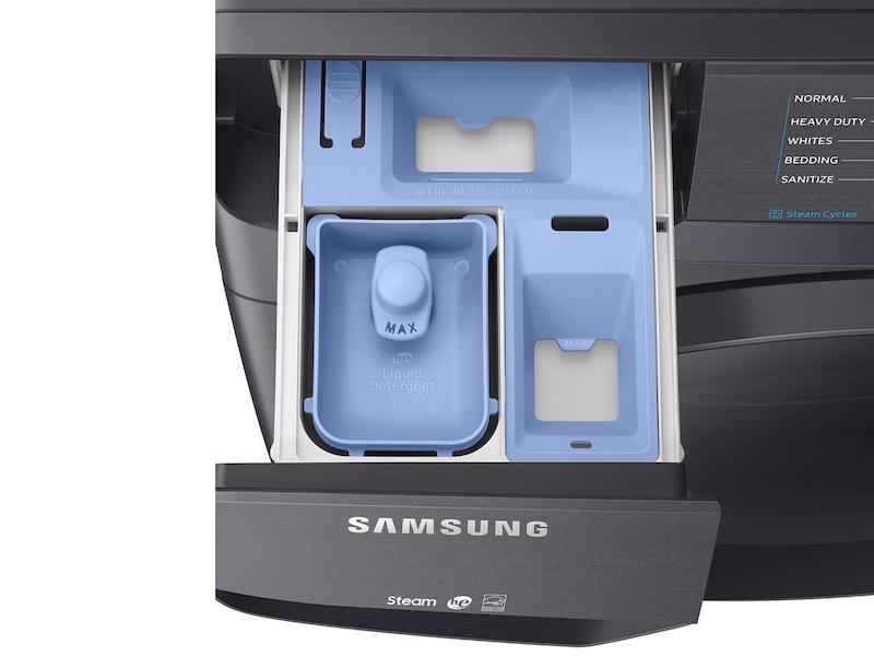 4.5 cu. ft. Front Load Washer with Steam in Black Stainless Steel