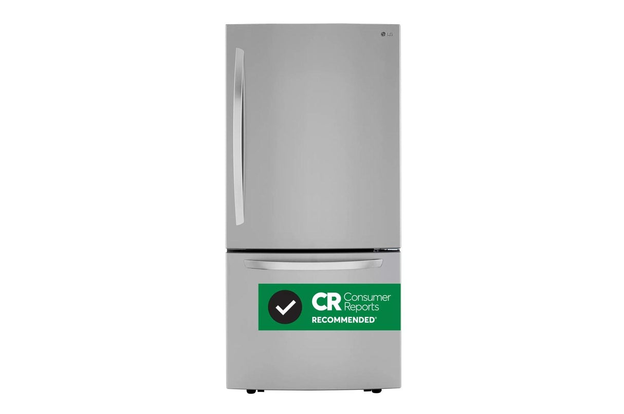26 cu. ft. 33-inch Wide Bottom Freezer Refrigerator - Stainless Steel