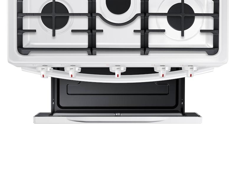 5.8 cu. ft. Freestanding Gas Range with Convection in White