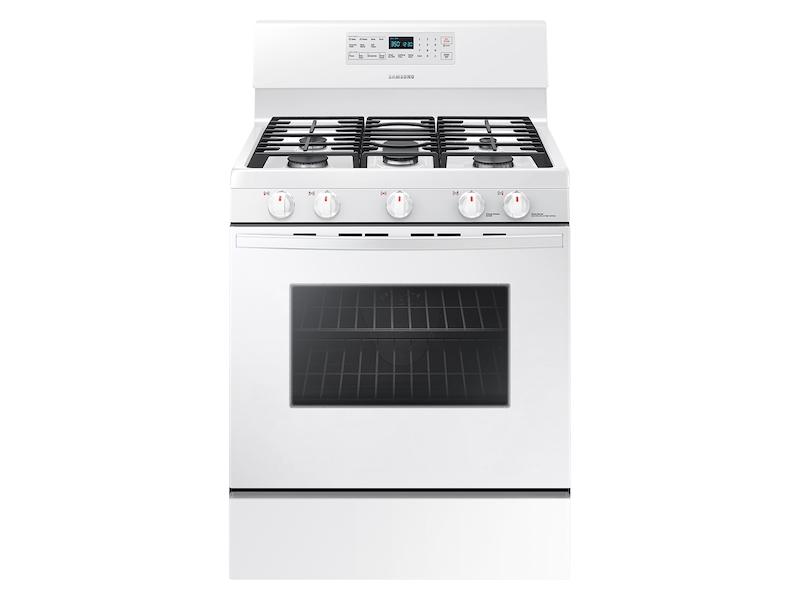 5.8 cu. ft. Freestanding Gas Range with Convection in White