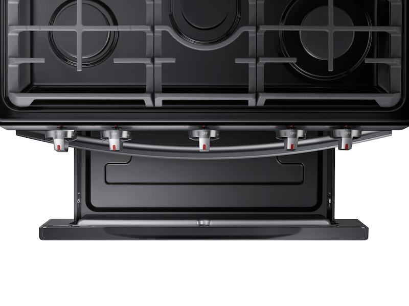 5.8 cu. ft. Freestanding Gas Range with Convection in Black Stainless Steel