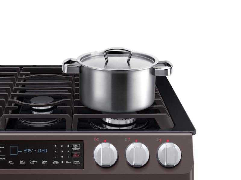5.8 cu. ft. Slide-in Gas Range with Convection in Tuscan Stainless Steel