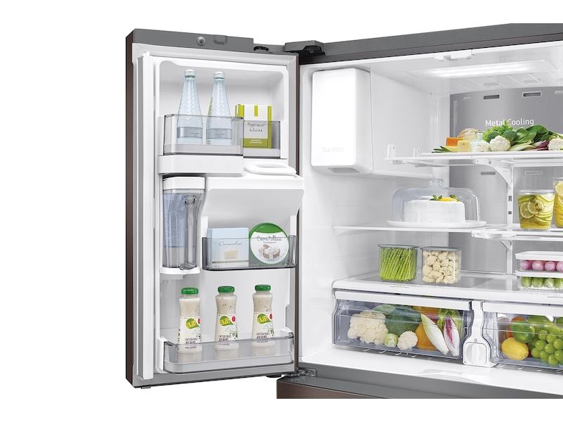 28 cu. ft. Food Showcase 4-Door French Door Refrigerator in Tuscan Stainless Steel