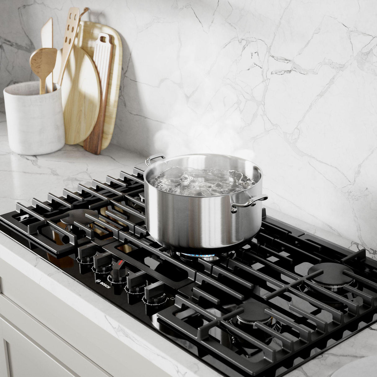800 Series Gas Cooktop Black
