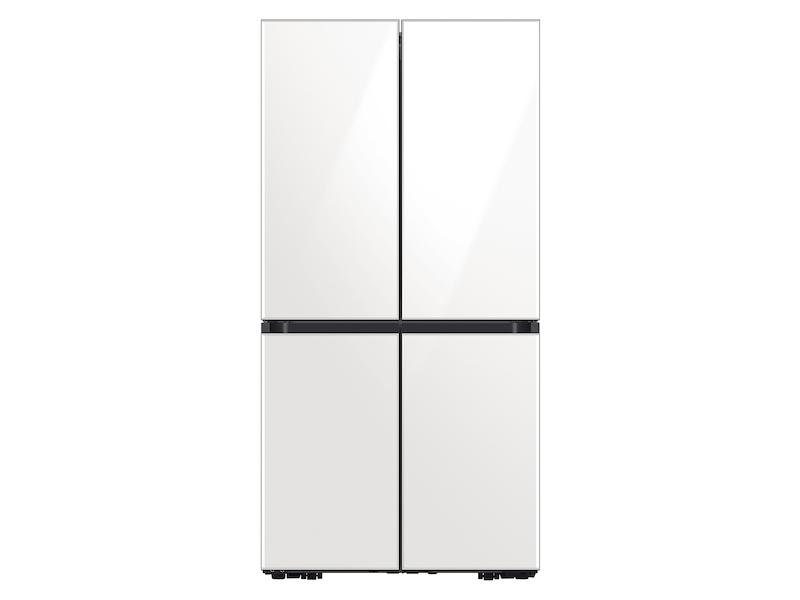 Bespoke Counter Depth 4-Door Flex™ Refrigerator (23 cu. ft.) in White Glass (2021)
