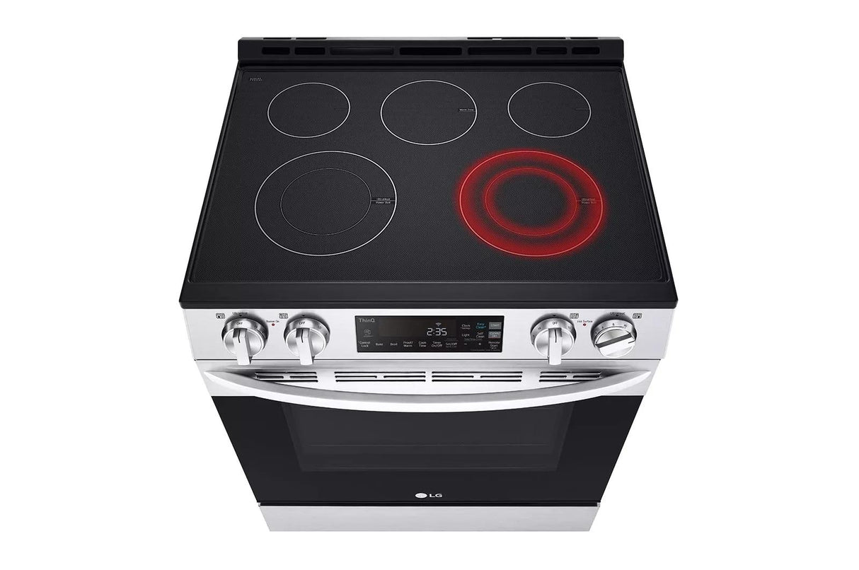 6.3 cu ft. Smart Wi-Fi Enabled Electric Slide-in Range with EasyClean®