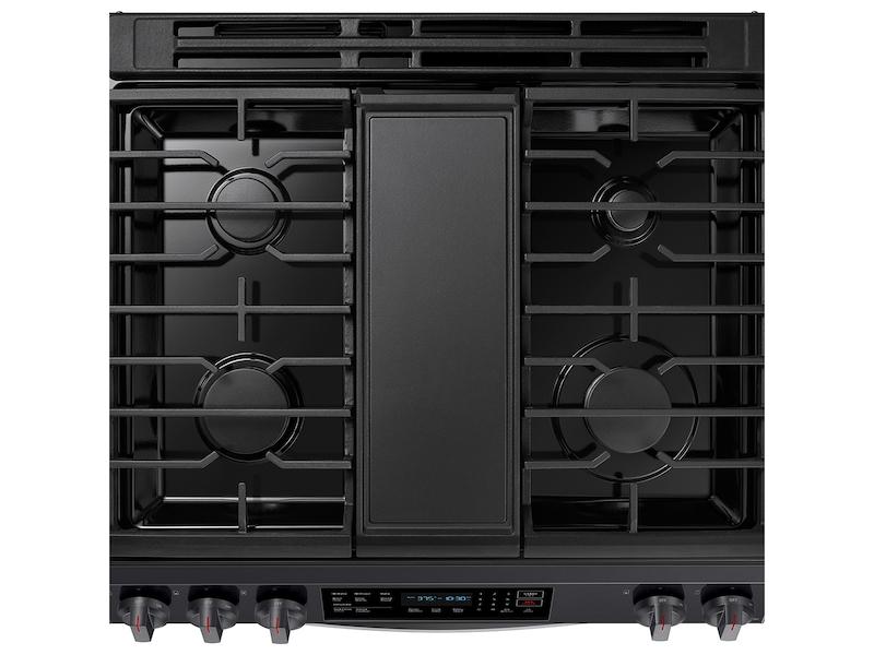 6.0 cu. ft. Smart Slide-in Gas Range with Convection in Black Stainless Steel