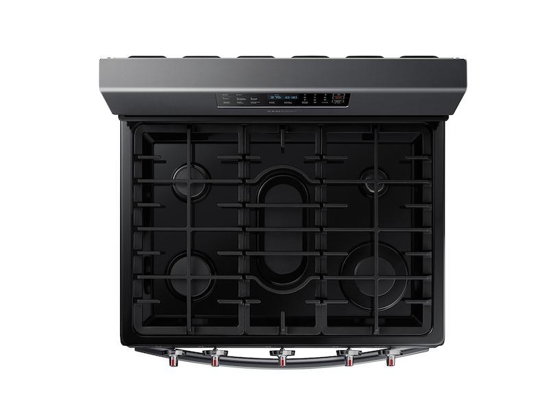 5.8 cu. ft. Freestanding Gas Range in Black Stainless Steel