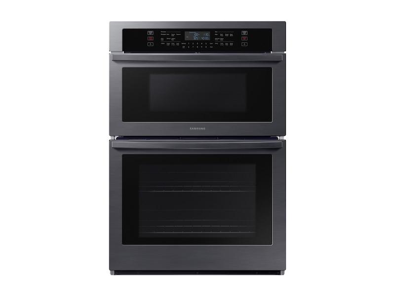 30" Microwave Combination Wall Oven in Black Stainless Steel
