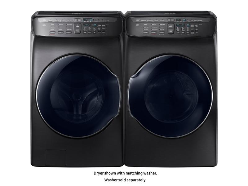 7.5 cu. ft. Smart Gas Dryer with FlexDry™ in Black Stainless Steel