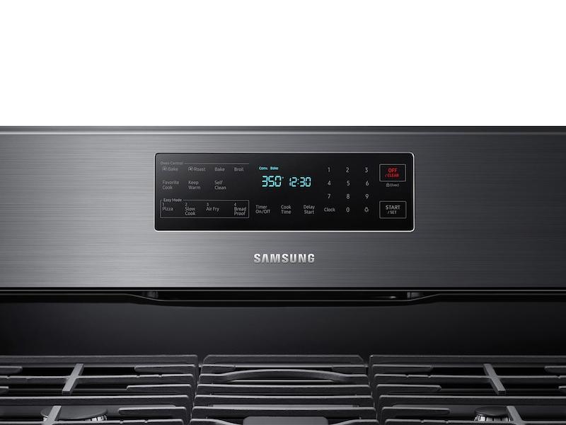 5.8 cu. ft. Freestanding Gas Range with Air Fry and Convection in Black Stainless Steel